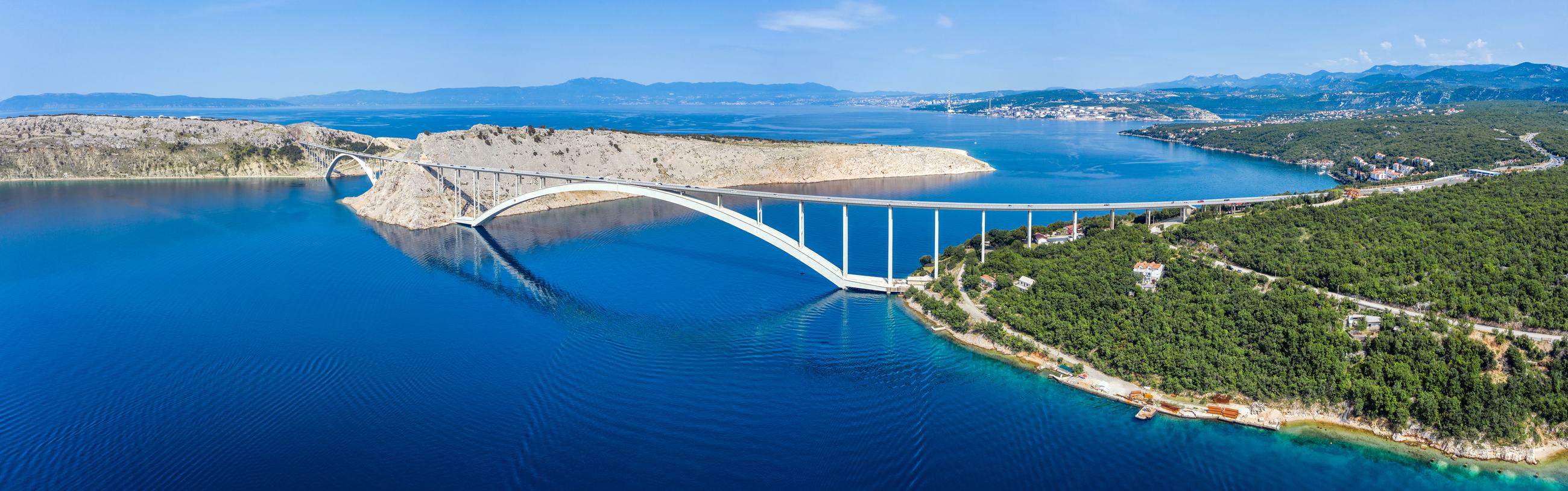 Krk-Brücke, Kroatien: Verbindung zwischen Festland und Insel Krk