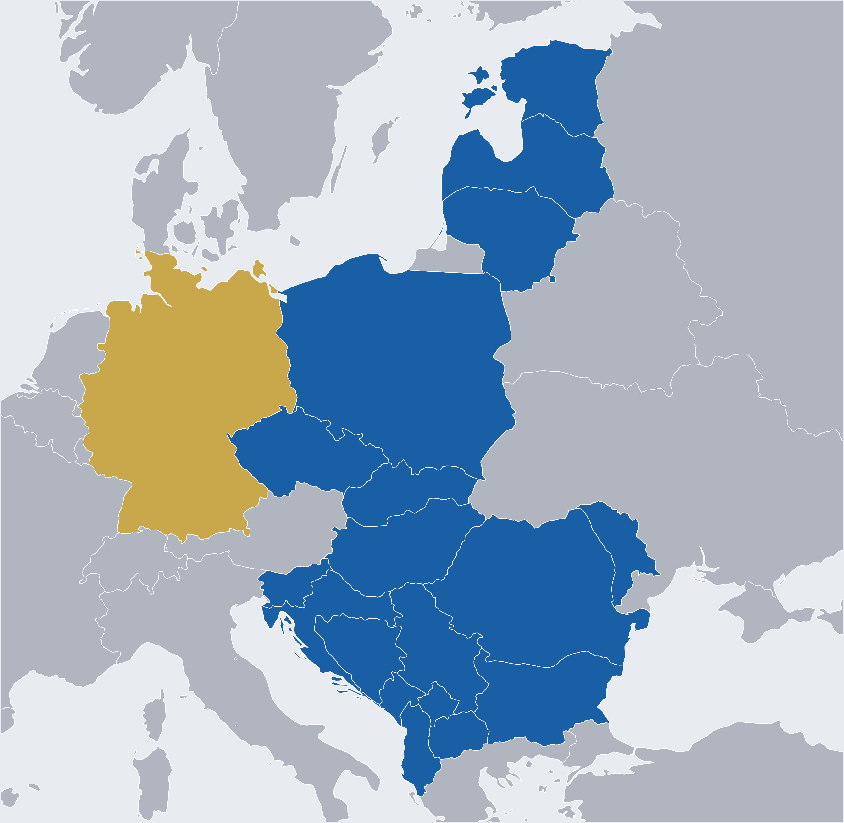 Europa Karte - Standortkompass Analyseländer